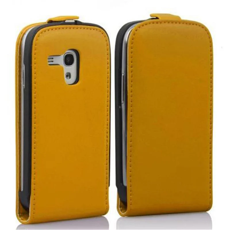 Cadorabo Hülle kompatibel mit Samsung Galaxy S3 MINI Schutzhülle im Flip Design aus glattem Kunstleder