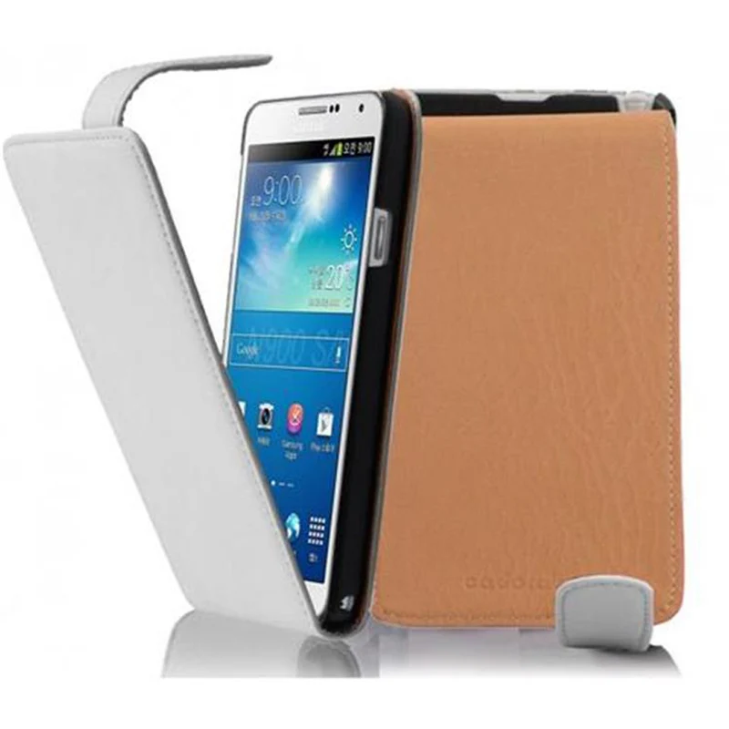 Cadorabo Hülle kompatibel mit Samsung Galaxy NOTE 3 Schutzhülle im Flip Design aus glattem Kunstleder
