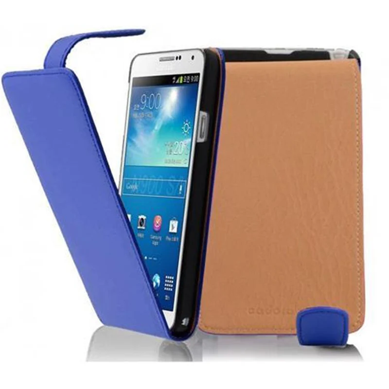 Cadorabo Hülle kompatibel mit Samsung Galaxy NOTE 3 Schutzhülle im Flip Design aus glattem Kunstleder