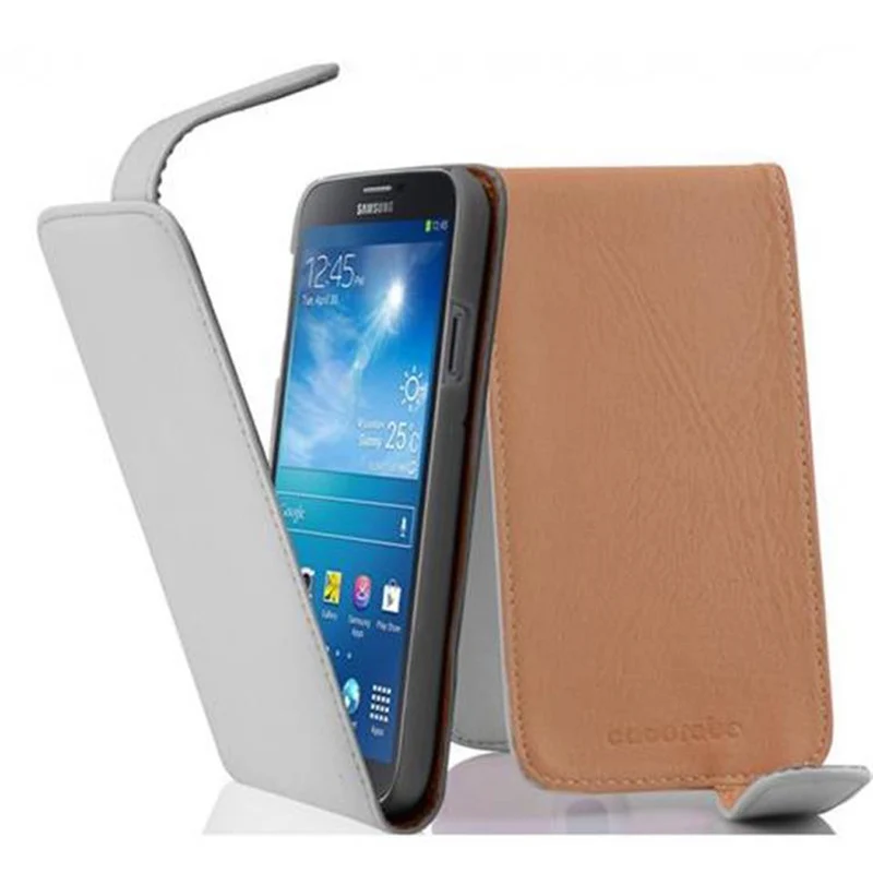 Cadorabo Hülle kompatibel mit Samsung Galaxy MEGA 6.3 Schutzhülle im Flip Design aus glattem Kunstleder