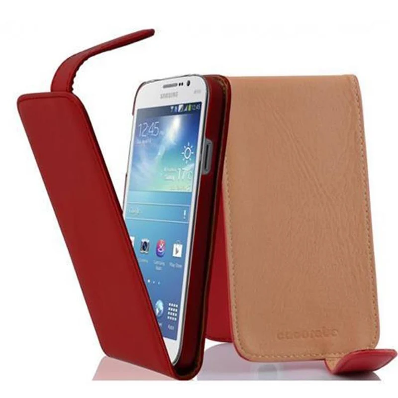 Cadorabo Hülle kompatibel mit Samsung Galaxy MEGA 5.8 Schutzhülle im Flip Design aus glattem Kunstleder