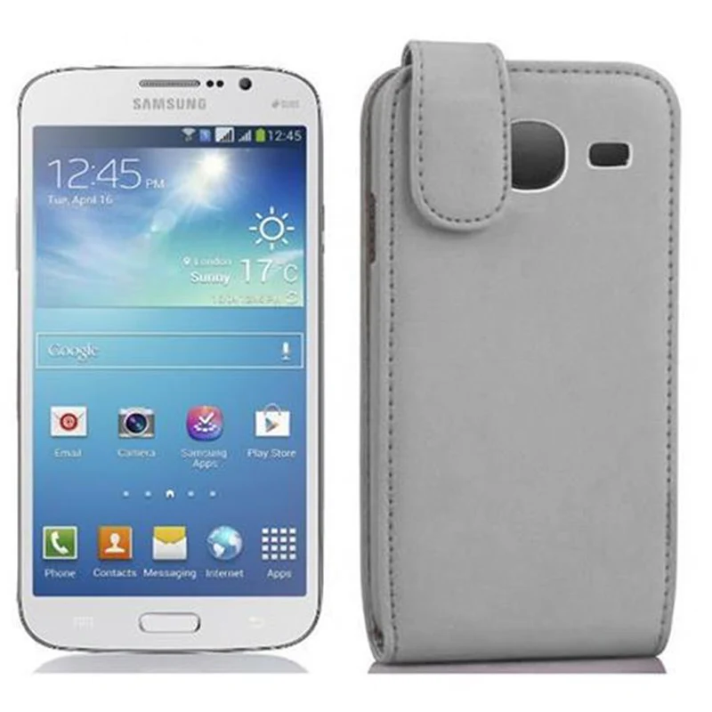 Cadorabo Hülle kompatibel mit Samsung Galaxy MEGA 5.8 Schutzhülle im Flip Design aus glattem Kunstleder