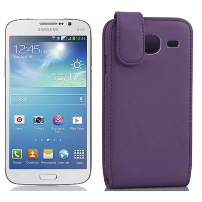 Cadorabo Hülle kompatibel mit Samsung Galaxy MEGA 5.8 Schutzhülle im Flip Design aus glattem Kunstleder