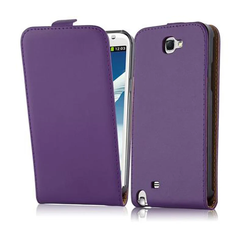Cadorabo Hülle kompatibel mit Samsung Galaxy NOTE 2 Schutzhülle im Flip Design aus glattem Kunstleder
