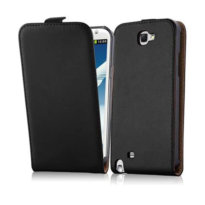 Cadorabo Hülle kompatibel mit Samsung Galaxy NOTE 2 Schutzhülle im Flip Design aus glattem Kunstleder