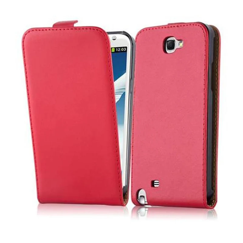 Cadorabo Hülle kompatibel mit Samsung Galaxy NOTE 2 Schutzhülle im Flip Design aus glattem Kunstleder