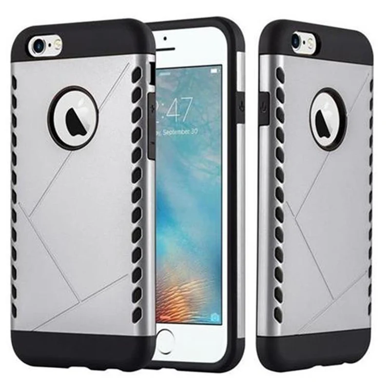 Cadorabo Hülle kompatibel mit Apple iPhone 6 / 6S Outdoor Hybrid Hard Case Schutzhülle im Heavy Duty Design