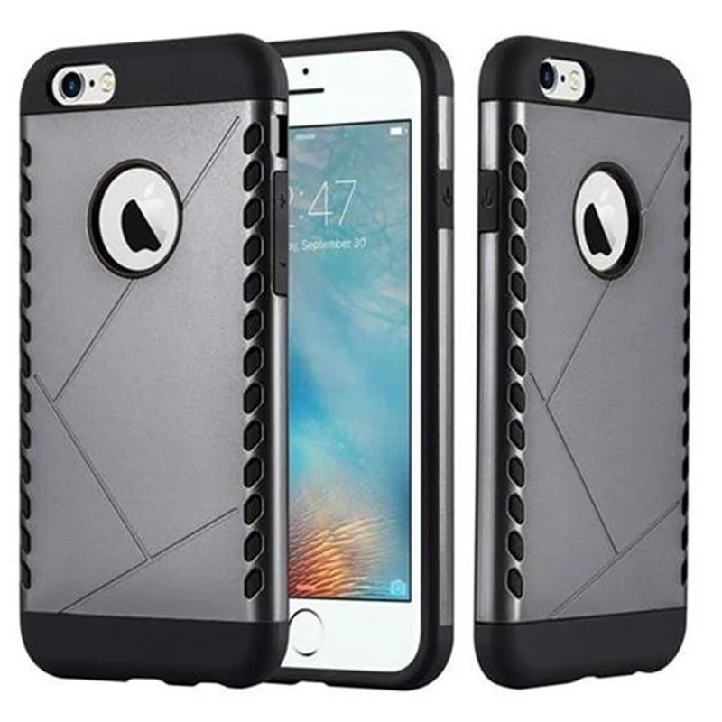 Cadorabo Hülle kompatibel mit Apple iPhone 6 / 6S Outdoor Hybrid Hard Case Schutzhülle im Heavy Duty Design