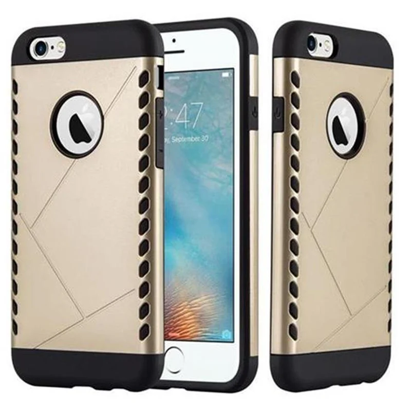Cadorabo Hülle kompatibel mit Apple iPhone 6 / 6S Outdoor Hybrid Hard Case Schutzhülle im Heavy Duty Design