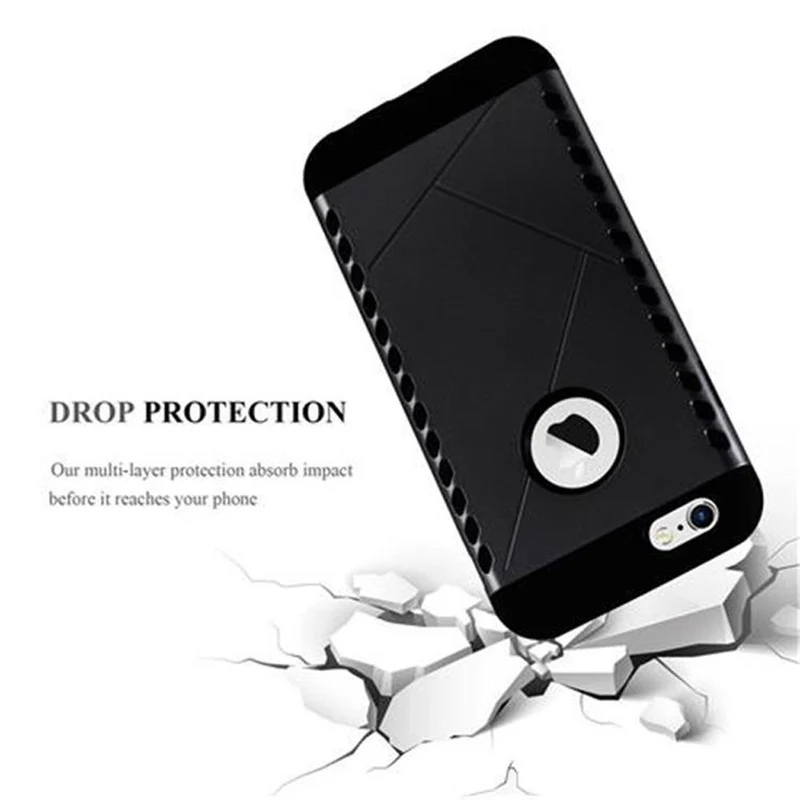Cadorabo Hülle kompatibel mit Apple iPhone 6 / 6S Outdoor Hybrid Hard Case Schutzhülle im Heavy Duty Design