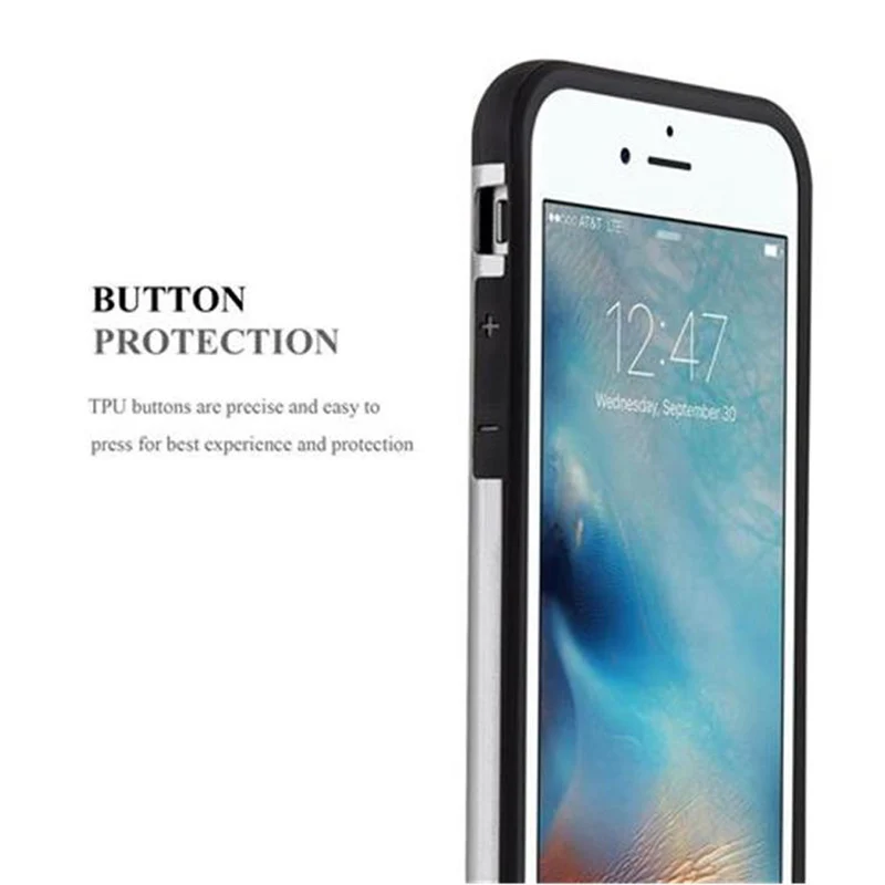 Cadorabo Hülle kompatibel mit Apple iPhone 6 / 6S Outdoor Hybrid Hard Case Schutzhülle im Heavy Duty Design