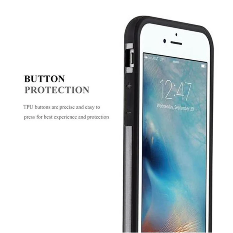 Cadorabo Hülle kompatibel mit Apple iPhone 6 / 6S Outdoor Hybrid Hard Case Schutzhülle im Heavy Duty Design