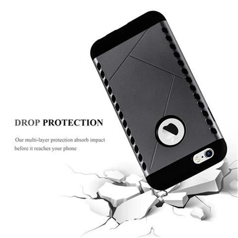 Cadorabo Hülle kompatibel mit Apple iPhone 6 / 6S Outdoor Hybrid Hard Case Schutzhülle im Heavy Duty Design