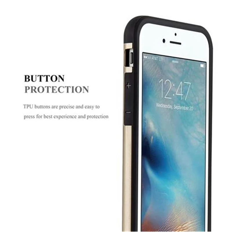 Cadorabo Hülle kompatibel mit Apple iPhone 6 / 6S Outdoor Hybrid Hard Case Schutzhülle im Heavy Duty Design