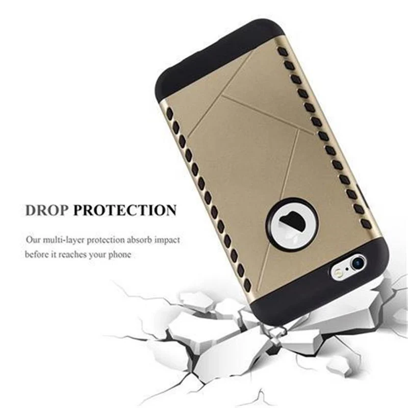 Cadorabo Hülle kompatibel mit Apple iPhone 6 / 6S Outdoor Hybrid Hard Case Schutzhülle im Heavy Duty Design