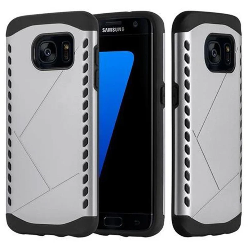 Cadorabo Hülle kompatibel mit Samsung Galaxy S7 EDGE Outdoor Hybrid Hard Case Schutzhülle im Heavy Duty Design