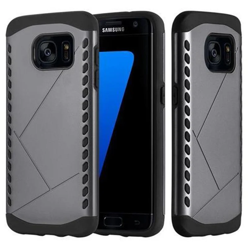 Cadorabo Hülle kompatibel mit Samsung Galaxy S7 EDGE Outdoor Hybrid Hard Case Schutzhülle im Heavy Duty Design