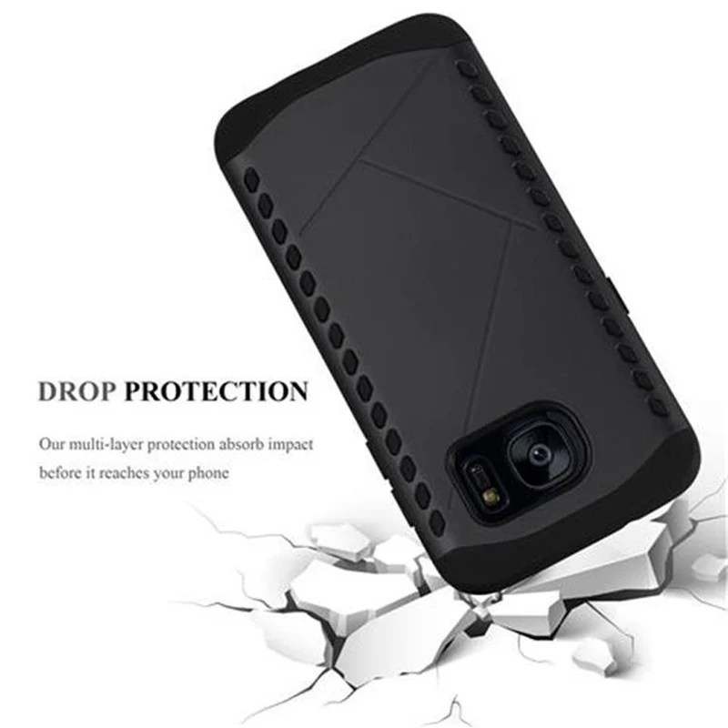 Cadorabo Hülle kompatibel mit Samsung Galaxy S7 EDGE Outdoor Hybrid Hard Case Schutzhülle im Heavy Duty Design