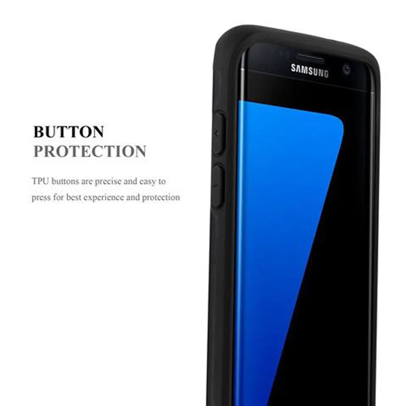 Cadorabo Hülle kompatibel mit Samsung Galaxy S7 EDGE Outdoor Hybrid Hard Case Schutzhülle im Heavy Duty Design