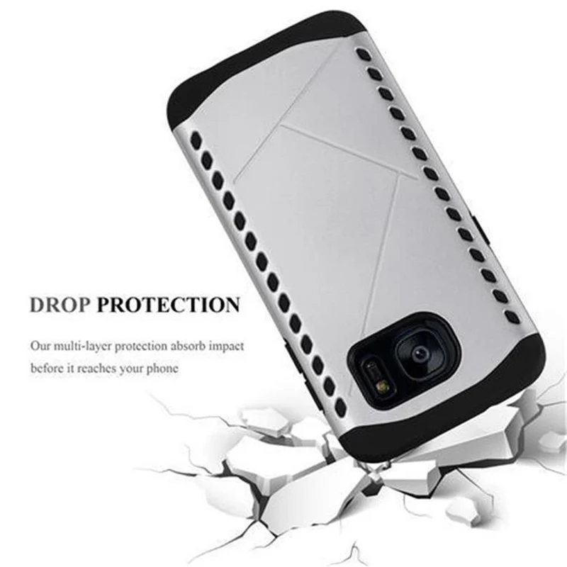 Cadorabo Hülle kompatibel mit Samsung Galaxy S7 EDGE Outdoor Hybrid Hard Case Schutzhülle im Heavy Duty Design