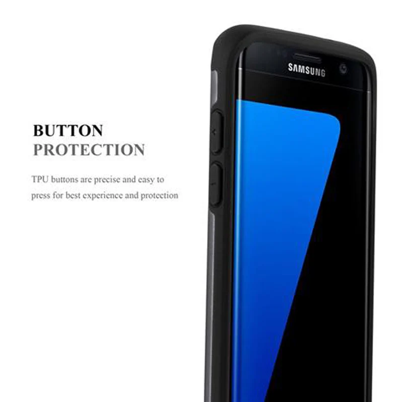 Cadorabo Hülle kompatibel mit Samsung Galaxy S7 EDGE Outdoor Hybrid Hard Case Schutzhülle im Heavy Duty Design