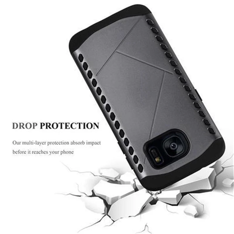 Cadorabo Hülle kompatibel mit Samsung Galaxy S7 EDGE Outdoor Hybrid Hard Case Schutzhülle im Heavy Duty Design