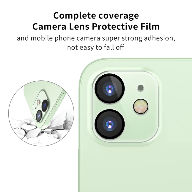 Cadorabo Kamera Schutz kompatibel mit Apple iPhone 12 - Camera Protector Schutzfolie Kratzfest Linsen Schutz