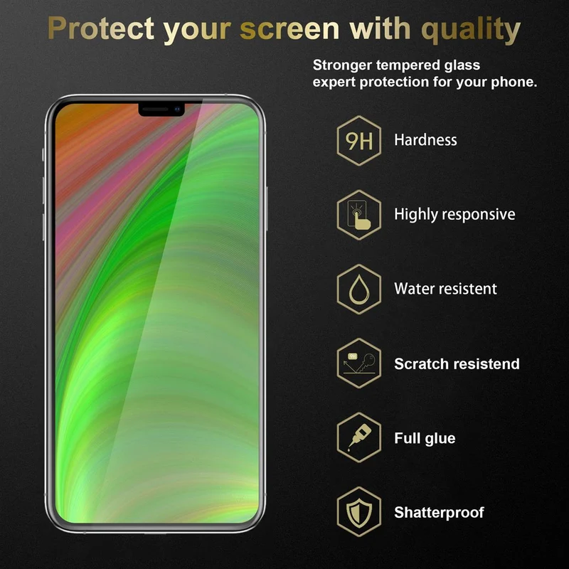 Cadorabo Panzer Folie kompatibel mit Apple iPhone 13 PRO - Schutzfolie Gehärtetes (Tempered) Display-Schutzglas in 9H Härte mit 3D Touch Kompatibilität