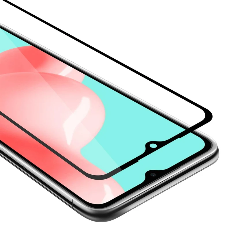 Cadorabo Vollbild Panzer Folie kompatibel mit Samsung Galaxy A32 4G - Schutzfolie Gehärtetes (Tempered) Display-Schutzglas in 9H Härte mit 3D Touch