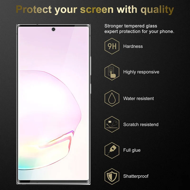 Cadorabo 3x Panzer Folie kompatibel mit Samsung Galaxy NOTE 20 PLUS - Schutzfolie 3er Pack Gehärtetes (Tempered) Display-Schutzglas in 9H Härte mit 3D Touch Kompatibilität