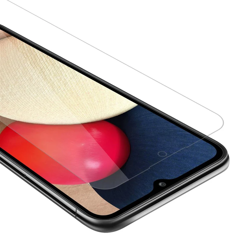 Cadorabo Panzer Folie kompatibel mit Samsung Galaxy A02s - Schutzfolie Gehärtetes (Tempered) Display-Schutzglas in 9H Härte mit 3D Touch Kompatibilität