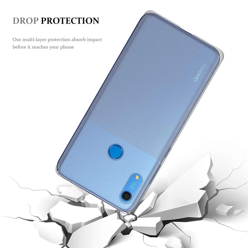 Cadorabo Hülle kompatibel mit Huawei Y6S Schutzhülle aus flexiblem TPU Silikon