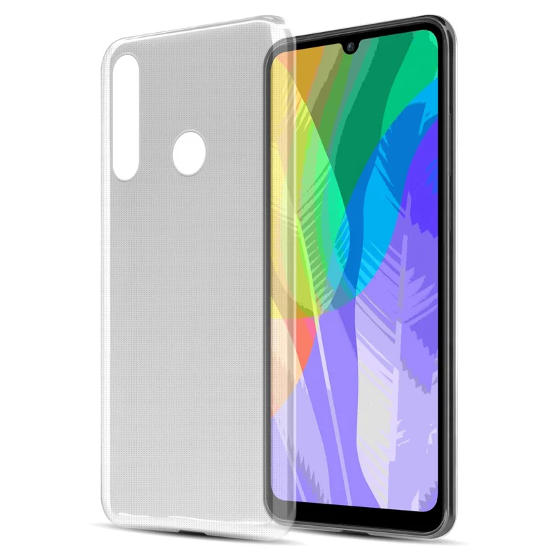 Cadorabo Hülle kompatibel mit Huawei Y6P Schutzhülle aus flexiblem TPU Silikon
