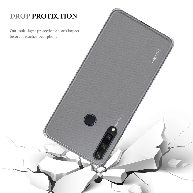 Cadorabo Hülle kompatibel mit Huawei Y6P Schutzhülle aus flexiblem TPU Silikon