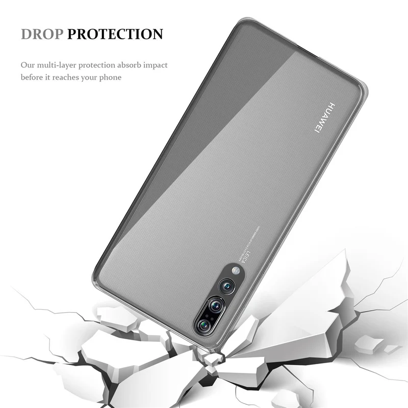 Cadorabo Hülle kompatibel mit Huawei P20 PRO / P20 PLUS Schutzhülle aus flexiblem TPU Silikon