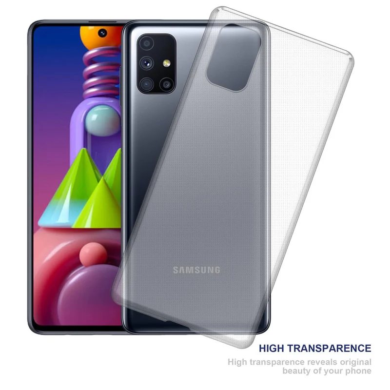 Cadorabo Hülle kompatibel mit Samsung Galaxy M51 Schutzhülle aus flexiblem TPU Silikon