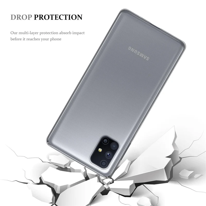 Cadorabo Hülle kompatibel mit Samsung Galaxy M51 Schutzhülle aus flexiblem TPU Silikon