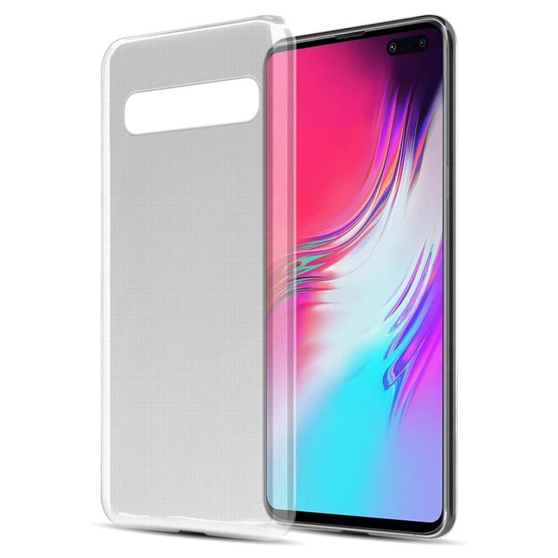Cadorabo Hülle kompatibel mit Samsung Galaxy S10 5G Schutzhülle aus flexiblem TPU Silikon