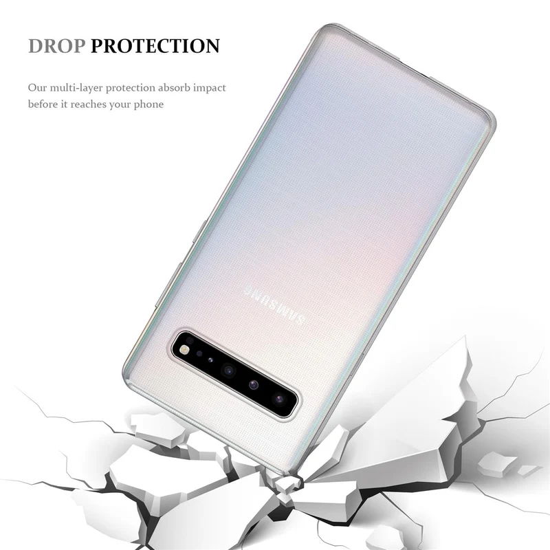 Cadorabo Hülle kompatibel mit Samsung Galaxy S10 5G Schutzhülle aus flexiblem TPU Silikon