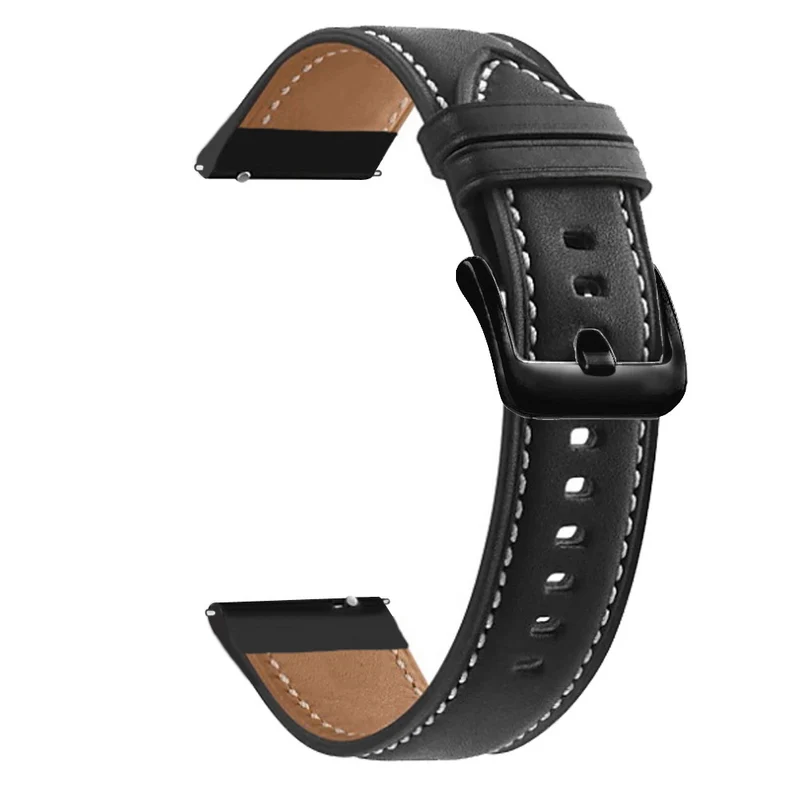 Cadorabo Echtleder Armband 20mm kompatibel mit Samsung Galaxy Watch 42mm / S2 Classic / Sport Ersatzarmband für Huawei Watch 2 für Nokia Steel für LG Watch Sport für Pepple 2 uvm