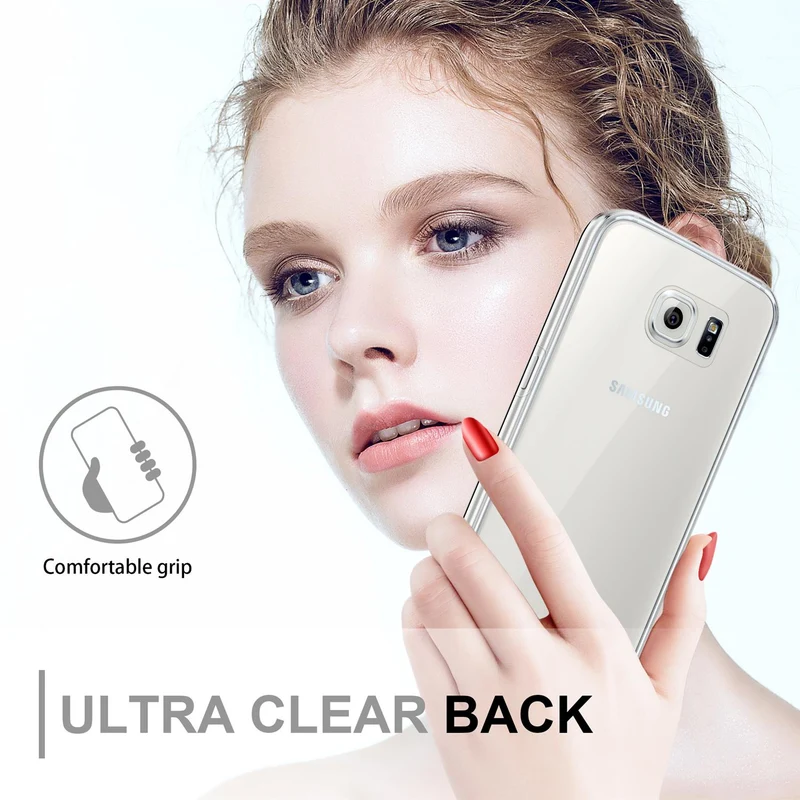 Cadorabo Hülle kompatibel mit Samsung Galaxy S6 360° Full Body Schutzhülle - Front- und Rückenschutz, Rundumschutz mit Displayschutz