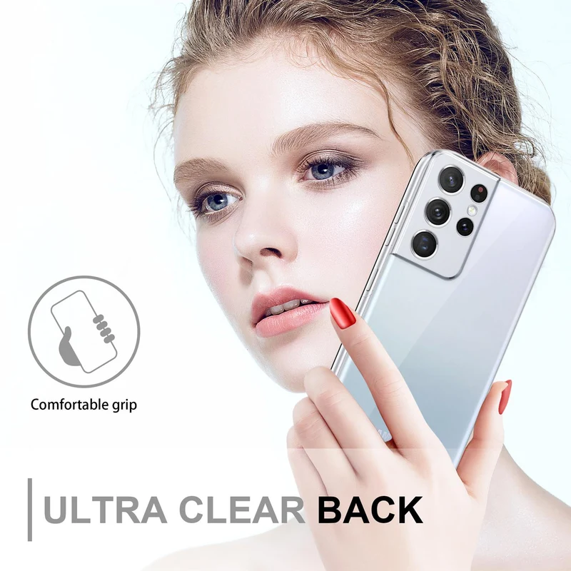 Cadorabo Hülle kompatibel mit Samsung Galaxy S21 ULTRA 360° Full Body Schutzhülle - Front- und Rückenschutz, Rundumschutz mit Displayschutz