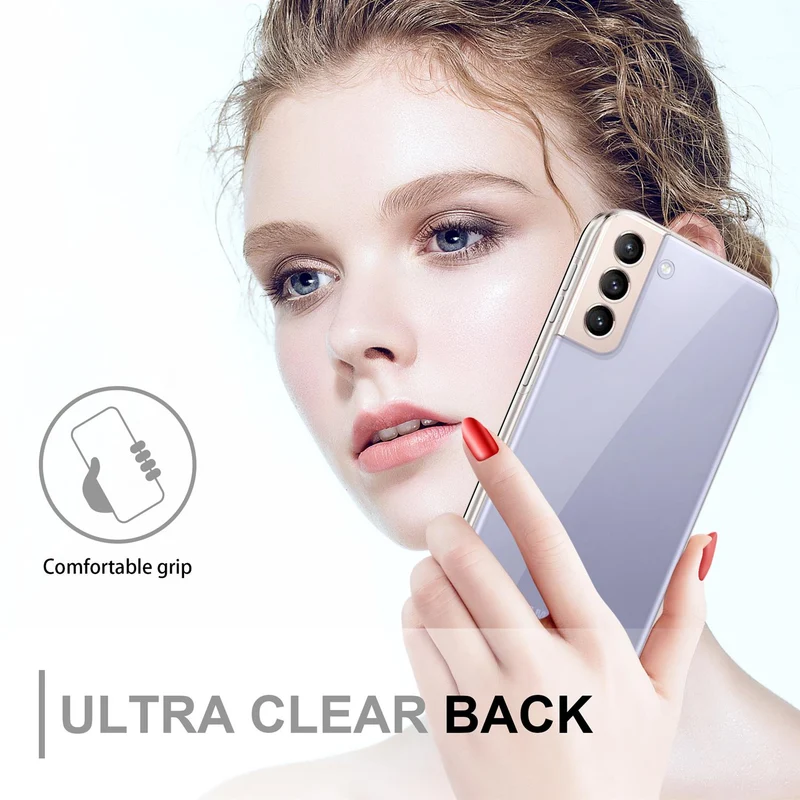 Cadorabo Hülle kompatibel mit Samsung Galaxy S21 PLUS 360° Full Body Schutzhülle - Front- und Rückenschutz, Rundumschutz mit Displayschutz