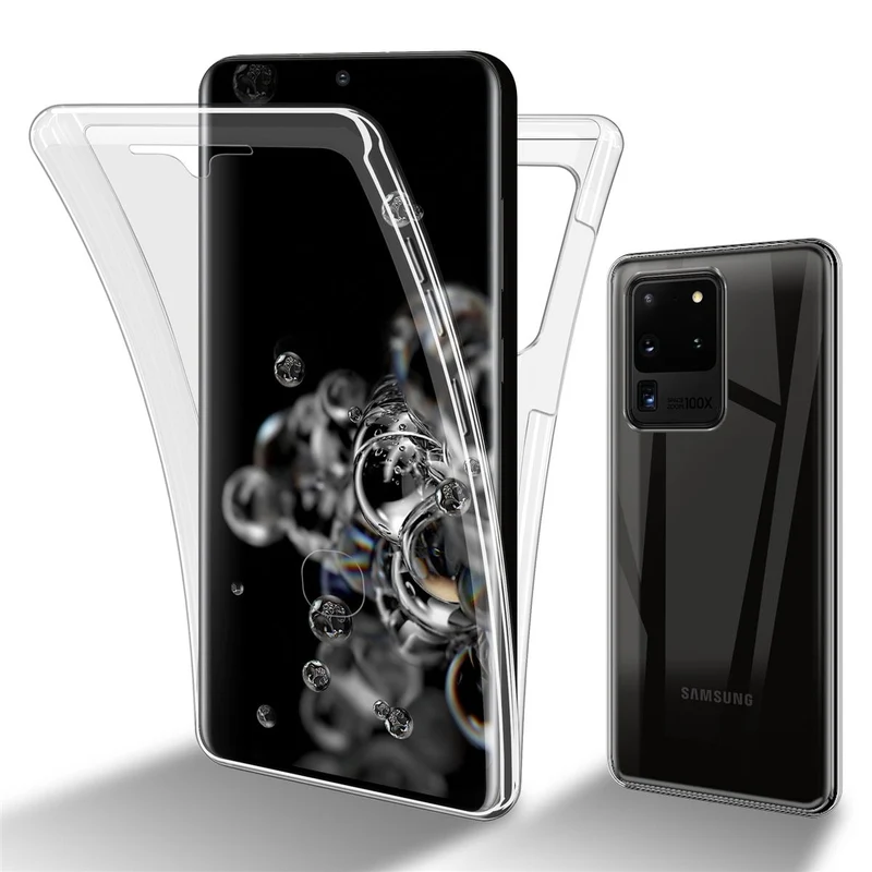 Cadorabo Hülle kompatibel mit Samsung Galaxy S20 ULTRA 360° Full Body Schutzhülle - Front- und Rückenschutz, Rundumschutz mit Displayschutz