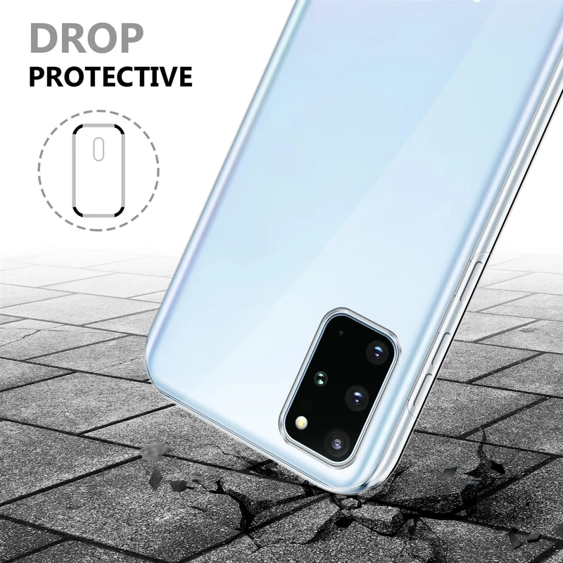 Cadorabo Hülle kompatibel mit Samsung Galaxy S20 PLUS 360° Full Body Schutzhülle - Front- und Rückenschutz, Rundumschutz mit Displayschutz