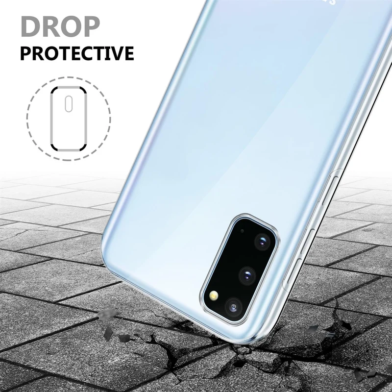 Cadorabo Hülle kompatibel mit Samsung Galaxy S20 360° Full Body Schutzhülle - Front- und Rückenschutz, Rundumschutz mit Displayschutz