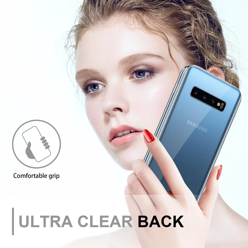 Cadorabo Hülle kompatibel mit Samsung Galaxy S10 PLUS 360° Full Body Schutzhülle - Front- und Rückenschutz, Rundumschutz mit Displayschutz
