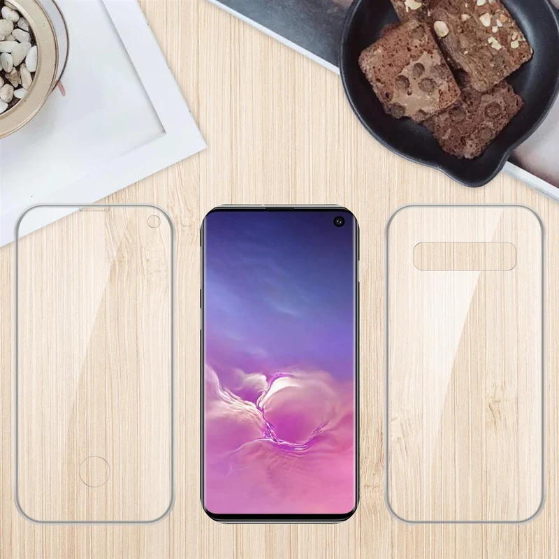 Cadorabo Hülle kompatibel mit Samsung Galaxy S10 4G 360° Full Body Schutzhülle - Front- und Rückenschutz, Rundumschutz mit Displayschutz