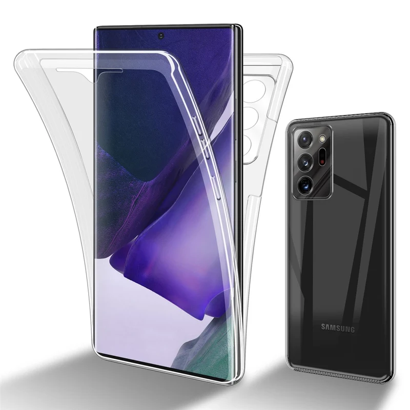 Cadorabo Hülle kompatibel mit Samsung Galaxy NOTE 20 ULTRA 360° Full Body Schutzhülle - Front- und Rückenschutz, Rundumschutz mit Displayschutz