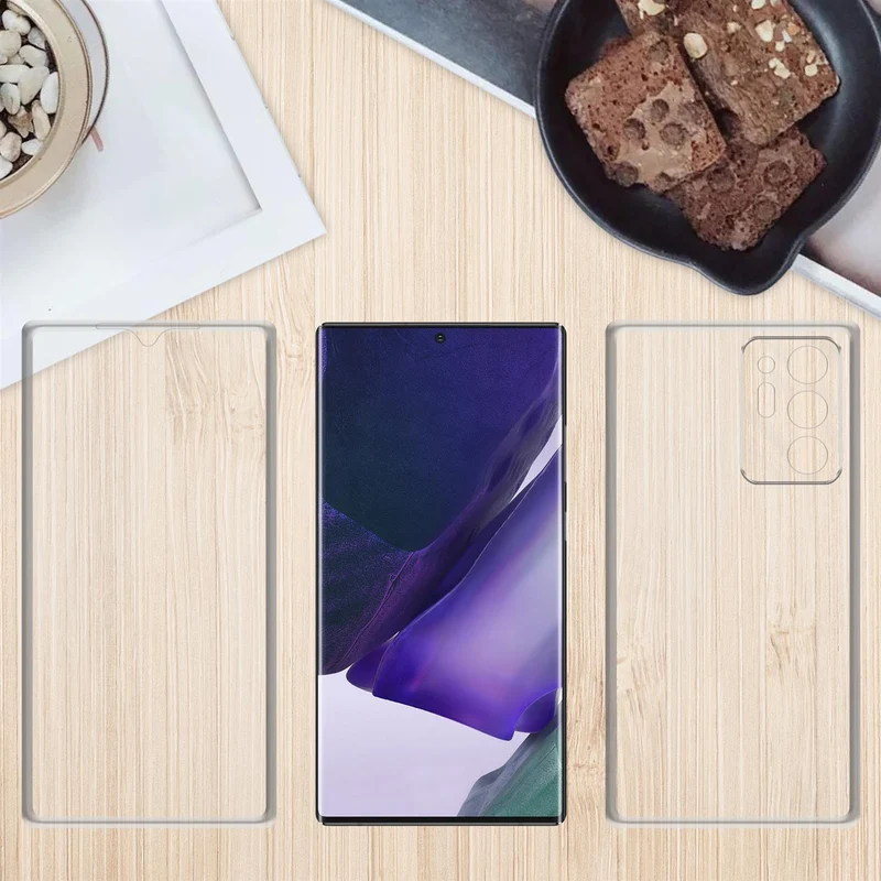 Cadorabo Hülle kompatibel mit Samsung Galaxy NOTE 20 ULTRA 360° Full Body Schutzhülle - Front- und Rückenschutz, Rundumschutz mit Displayschutz
